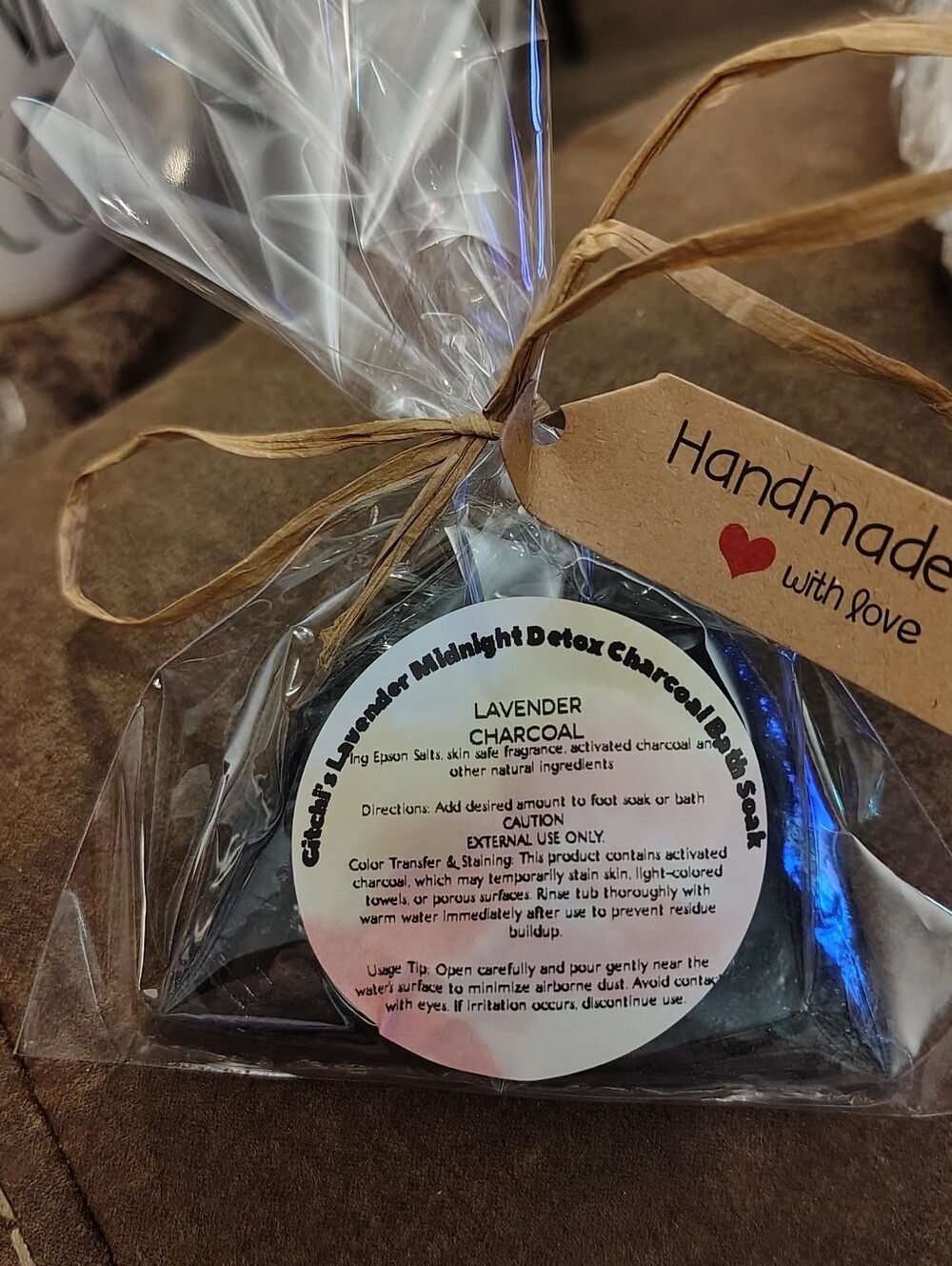 Lavender Charcoal Bath Soak - Handmade